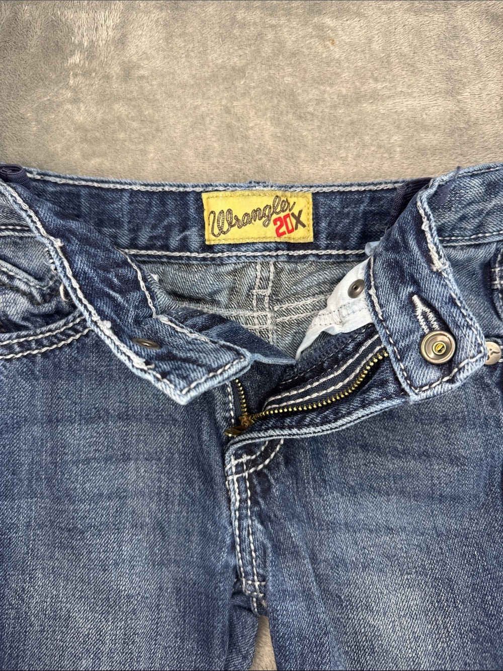 Wrangler Kids Dark Blue Boot Cut Jeans - Picture 2 of 4